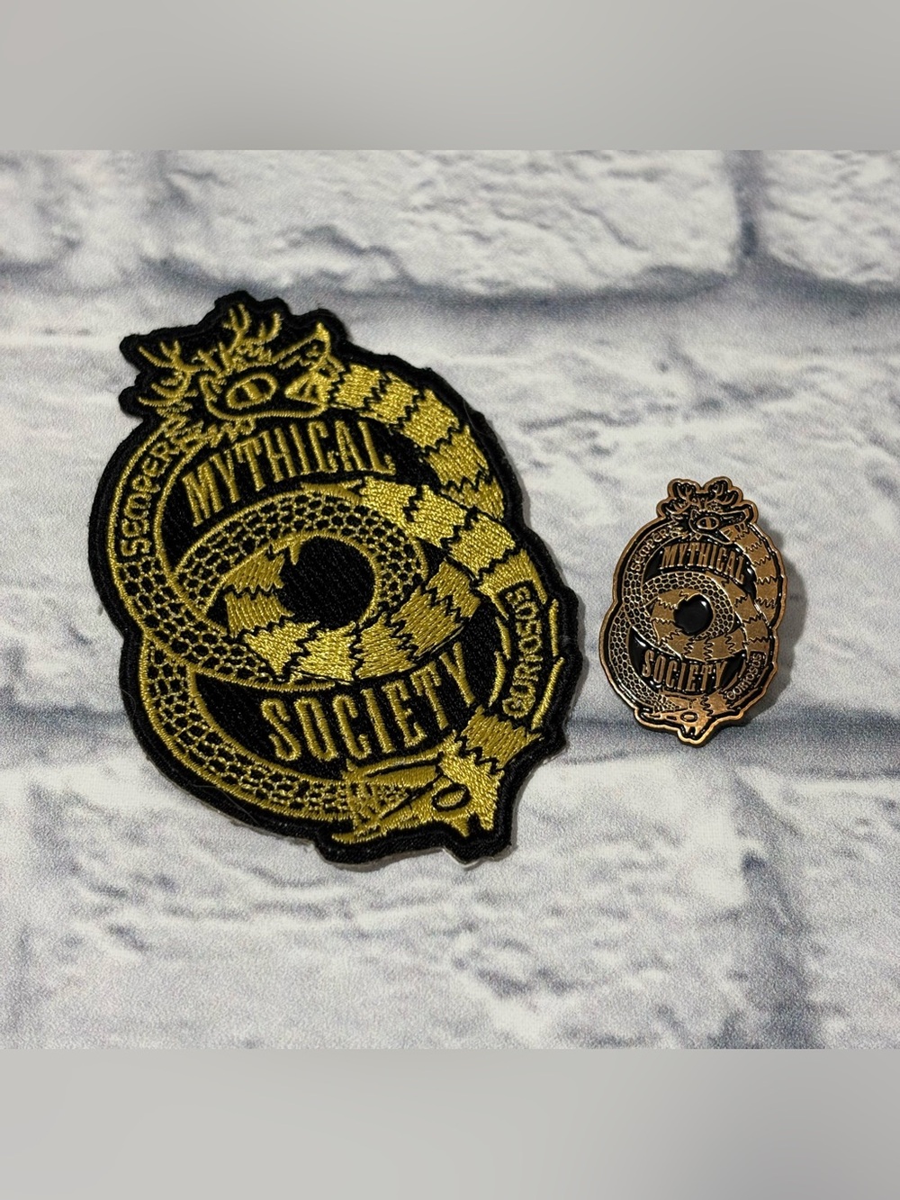 Good Mythical Morning Mythical Society patch + shirt pin